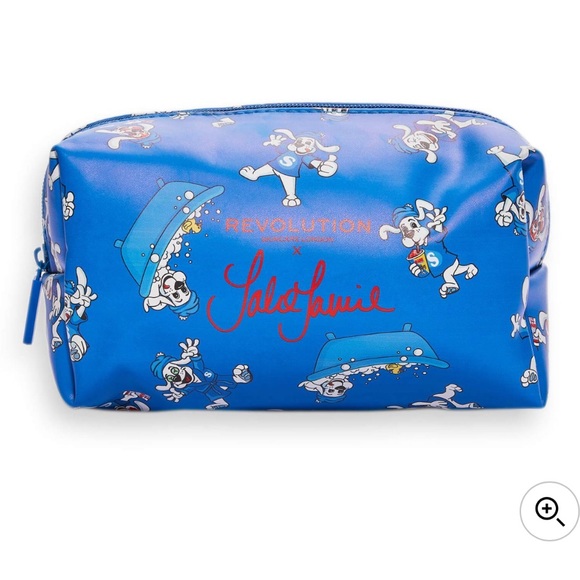 Revolution Beauty London X Jake Jamie. Blue Slush Puppie slushie cosmetic bag… - Picture 3 of 8